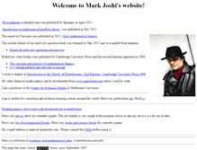 Tablet Screenshot of markjoshi.com